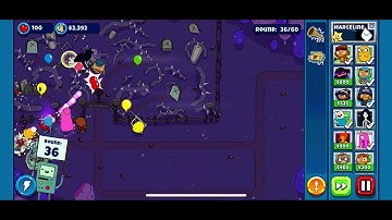 Bloons adventure time td: necro candy map 3 extreme mode speedrun