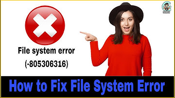 How to Fix File system error (-805306316) in Windows 11/10 in 2023 #error #youtubevideo