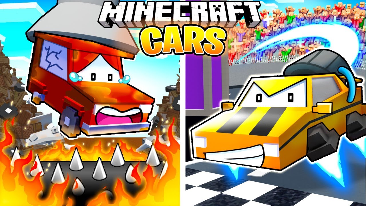 I Survived 100 Days as CARS in Minecraft!