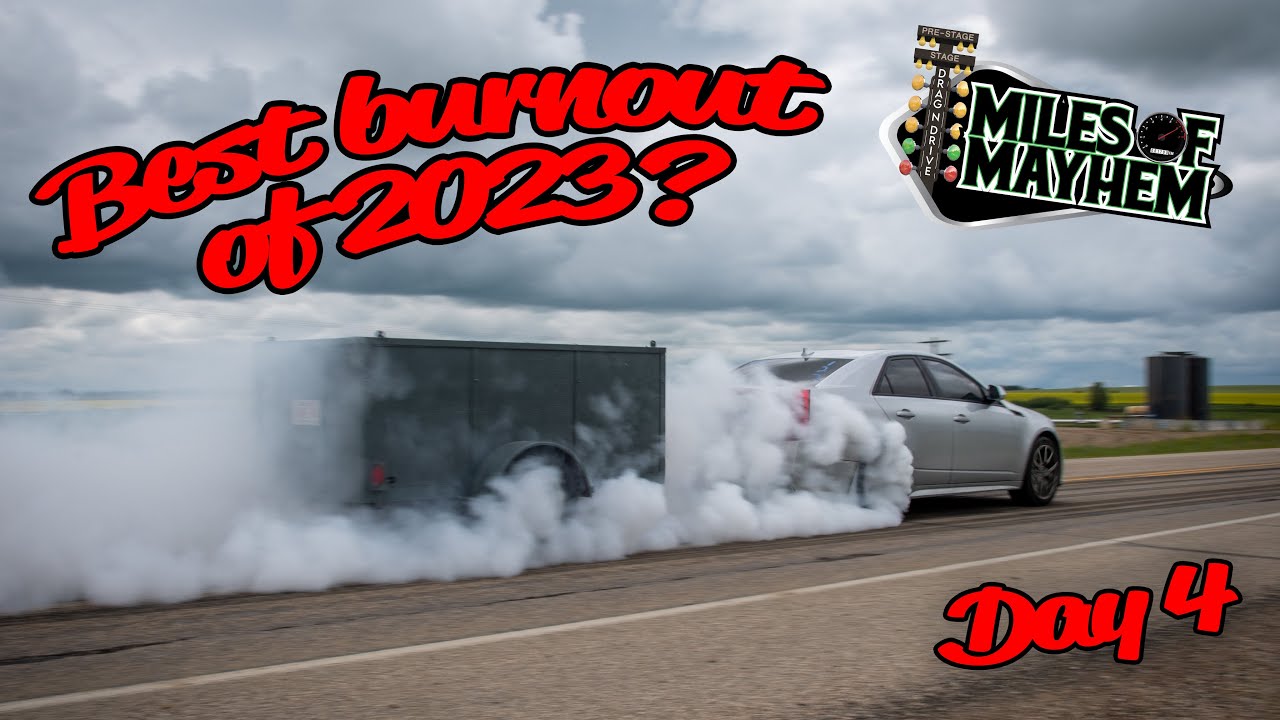 Did miles of mayhem have the best trailer burnout of 2023? - YouTube