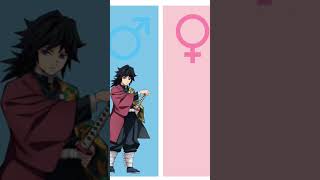 My Favourite Demon Slayer Gender Swap #demonslayer #anime #akaza #obanai #giyu #sabito #fypシ #kny
