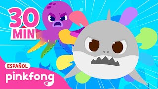 TODOS los Episodios de Canción de Colores de Tiburón Bebé | Pinkfong Canciones Infantiles