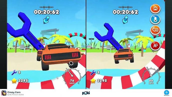 He got a speeding ticket 🏎💨🚓 #crazycars #pokigames #cargames #racin