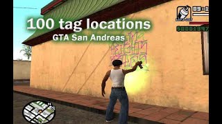 All tag locations - Quick & EASY+Map (GTA San Andreas)