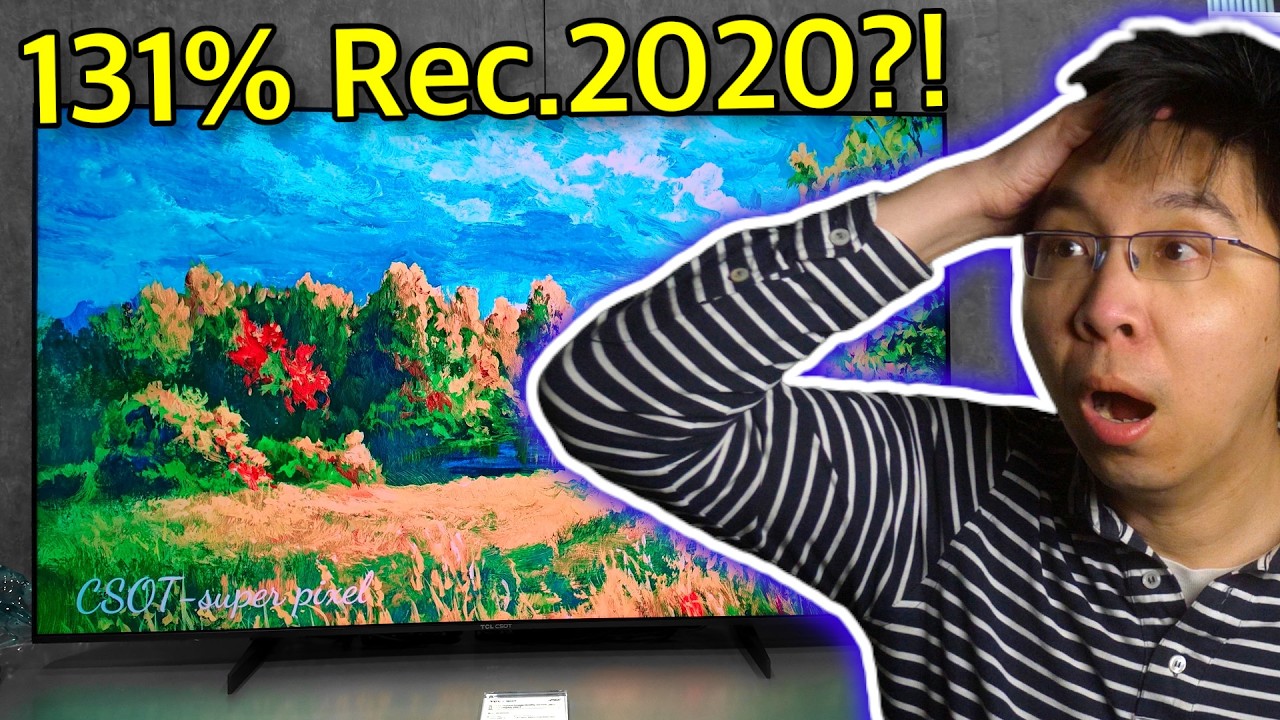 131% Rec.2020?! TCL CSOT's RGBC (Cyan) Display Explained… & More
