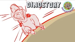 The Making of T-Rex chases Triceratops - Dinosaur Songs from Dinostory by Howdytoons