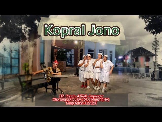 Kopral Jono | Improver Line Dance - Demo by : Amare RaTu Liners class=