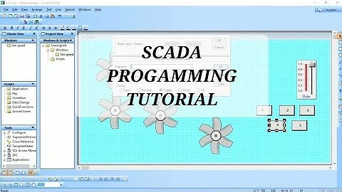 SCADA System tutorial using Wonderware Intouch software #scada #automation
