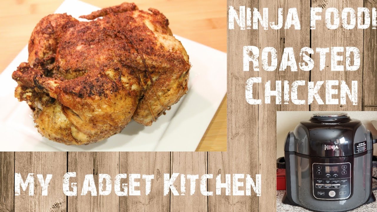 Air Fried Whole Rotisserie Chicken in Ninja Foodi Extremely Easy in an hour  #shorts ￼ 