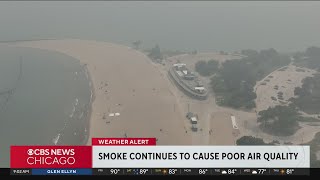 Chicago smoke layer lingers, air quality remains hazardous Friday morning