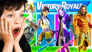 RANDOM Skin Challenge with My Little Brother! (Fortnite Season 3)