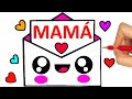 Cómo HACER una TARJETA para el DIA DE LA MADRE, TARJETA PARA EL DIA DE LA MADRE DE CORAZONES