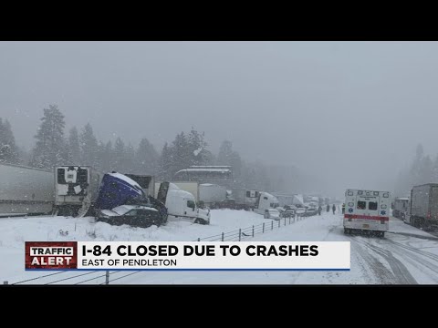 Vídeo: O i 84 está fechado em Oregon?