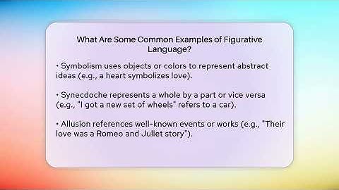 What Are Some Common Examples of Figurative Language? - The Prose Path