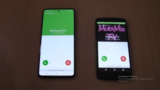 Double Samsung fake call on Samsung Galaxy A51+Nexus 5 via Fake call