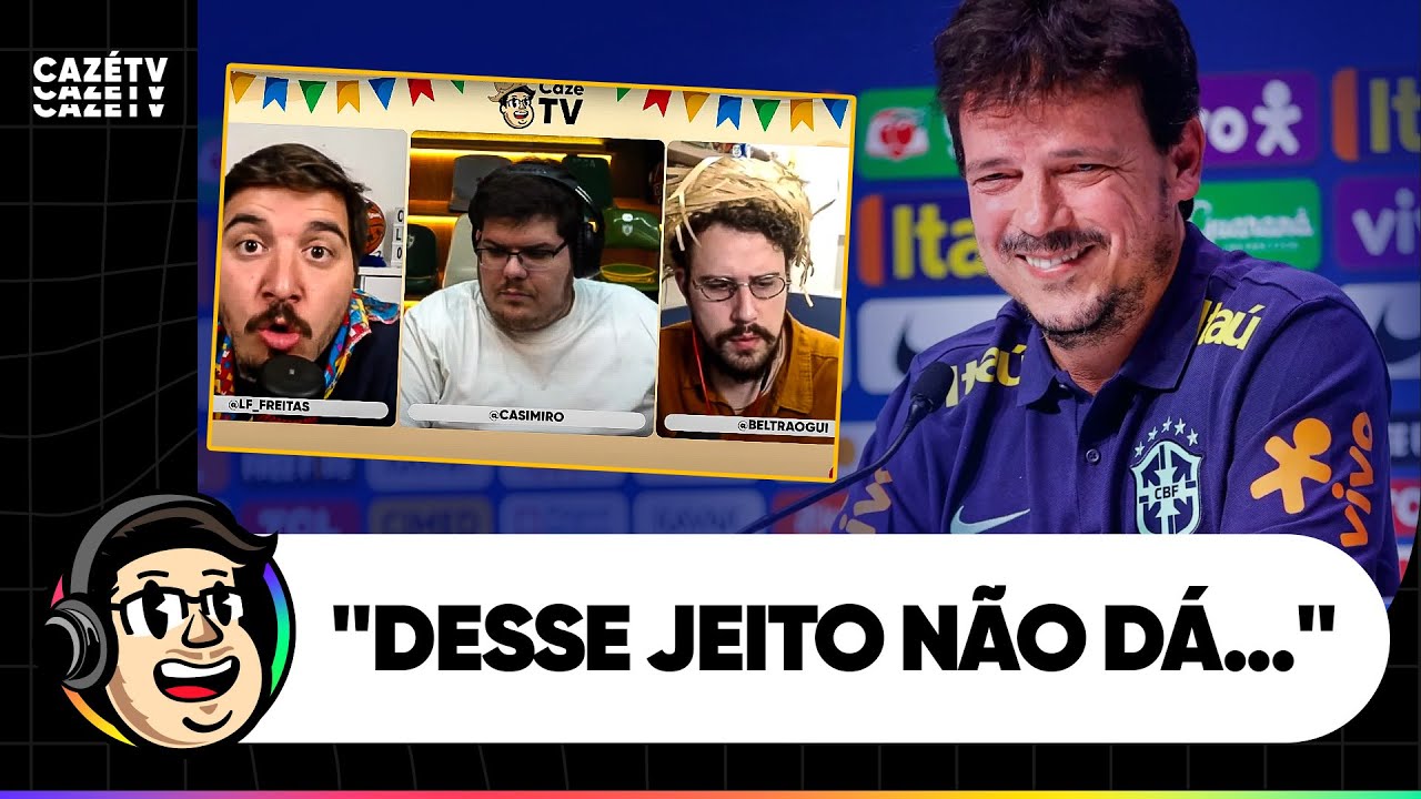 DINIZ NA SELEÇÃO! CAZÉ, BELT E LUISINHO DEBATEM SOBRE A CONTRATAÇÃO DO NOVO TÉCNICO DO BRASIL