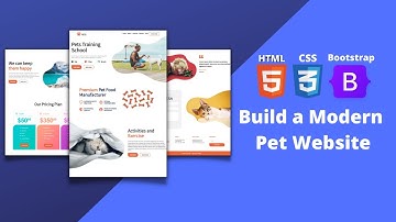 How To Make Website Using HTML & CSS | Full Responsive Modern Pet Website Design Step by Step
