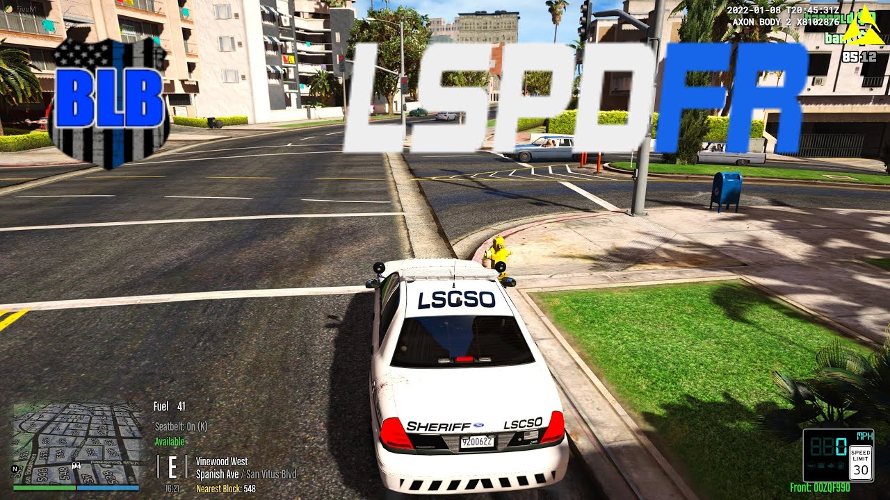 GTA LSPDFR Online - FiveM Blue Line Brotherhood (City Patrol) #2 - YouTube