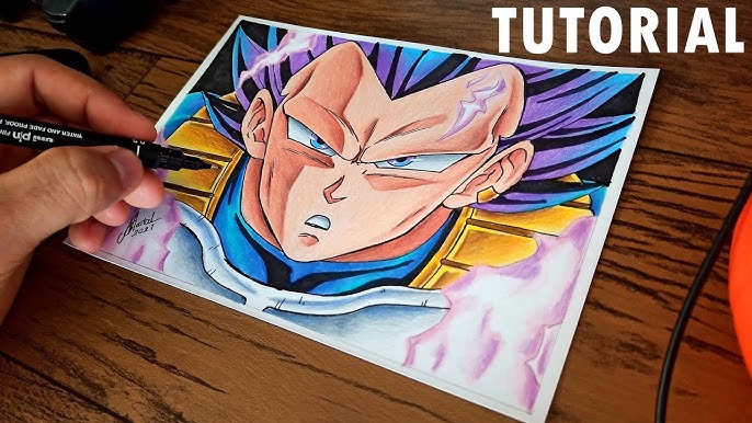 Desenhos - Vegeta ❤️ Clique 2 vezes se gostou 📍 Créditos - ? . 🔥 Quer  aprender a desenhar como um profissional de maneira fácil, rápida e sem  sair de casa? Clique