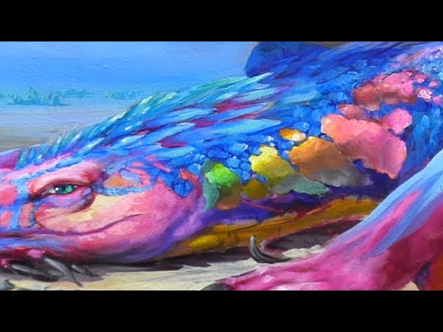 How To Paint Iridescence & The Look Of Pearl - Fantasy Mural PART 8 