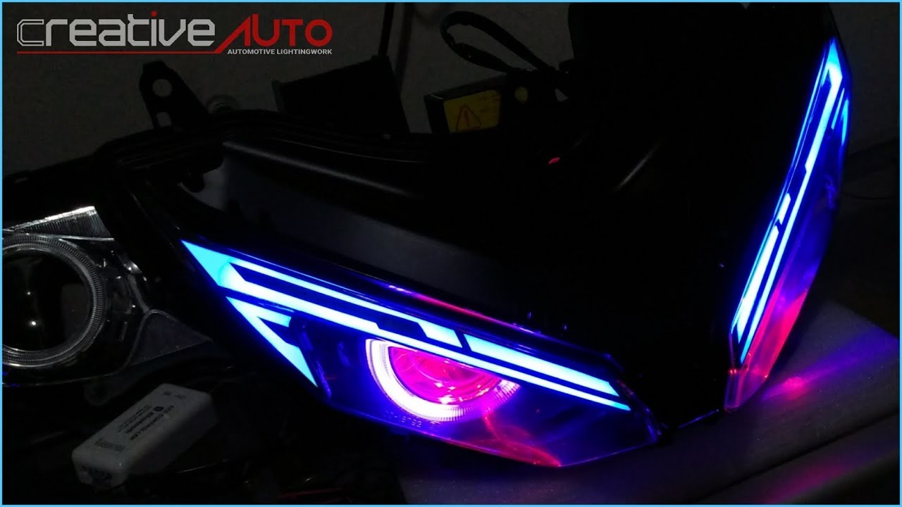 VeryCool New DRL RGB Lazyeyes CBR150R Facelift K45G YouTube