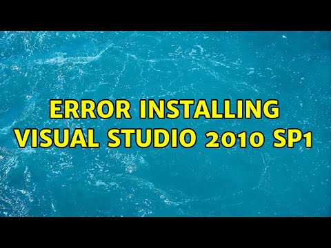 Error installing Visual