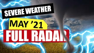 May 14-19 Severe Weather Sequence | Radar Montage w/Polygons | Tornado Alley 2021
