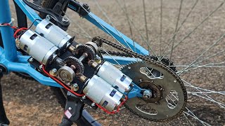 homemade electric cycle using 775 motor