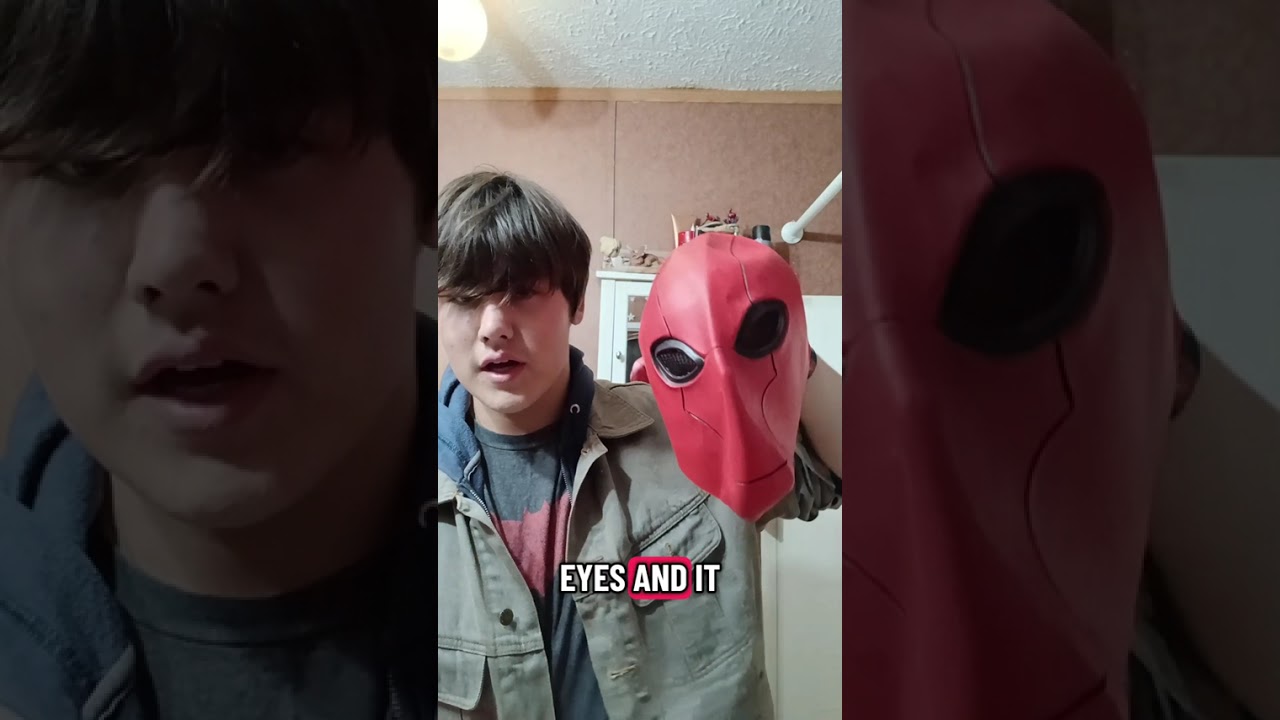 Talkaholic showing his red hood cosplay 
