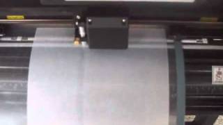 Cutting Stencil Film With Cutting Plotter.flv