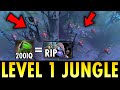 100% He Jungle at Level 1 --- Techies 200IQ Mind Blowing | Techies Official