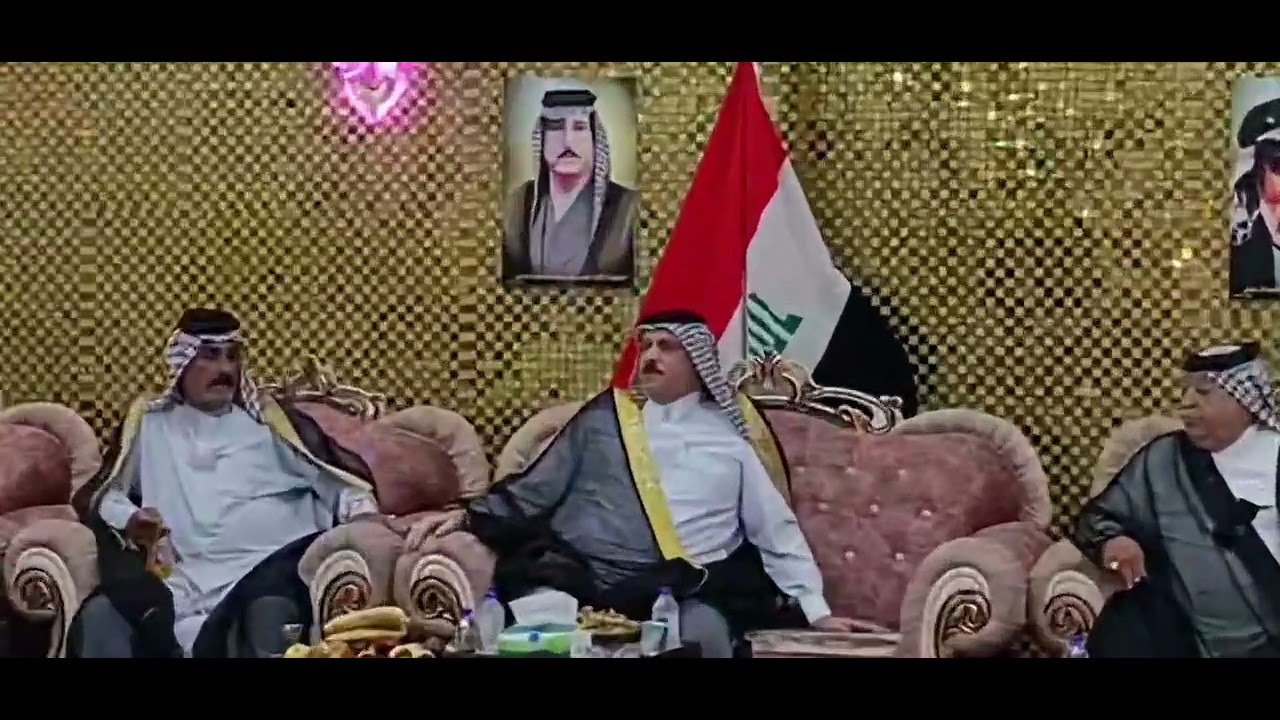 سالفه ورباط لليستر عمامه الشيخ عبد السلام العرمش المالكي شيخ عموم بني مالك
