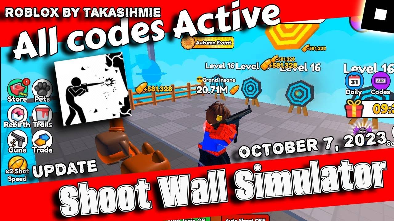 All Shoot Wall Simulator Codes (December 2023)