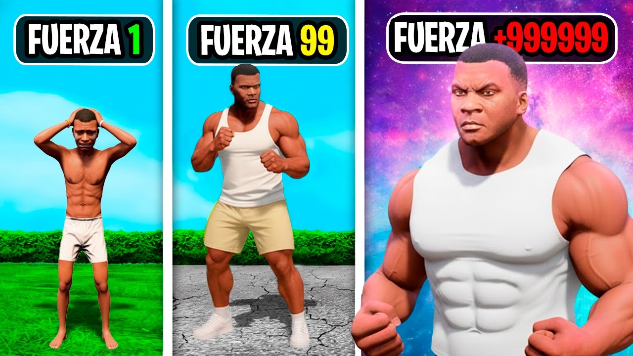 GTA 5 pero con Cada GOLPE te VUELVES mas FUERTE