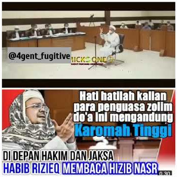 habib Muhammad rizieq bin husin syahab untuk do'a penguasan zolim do'a ini mengandung karomah tinggi