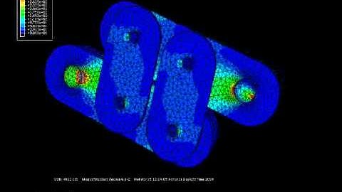 FEM Simulation of 2250 kN friction damper
