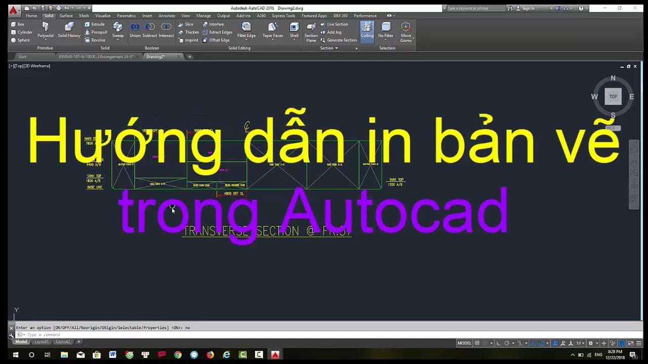 Hướng dẫn IN BẢN VẼ trong Autocad - Autocad cho người mới bắt đầu