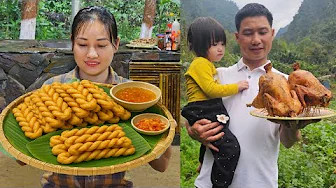 How to Make Twisted Fried Bread to Sell at the Market - Join the Summer Festival | Ly Phuc An