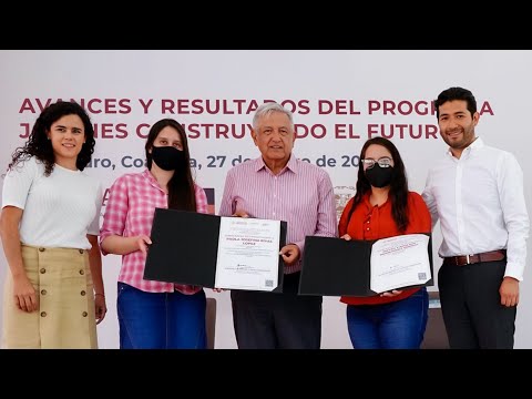 Avances del programa Jóvenes Construyendo el Futuro, desde San Pedro, Coahuila