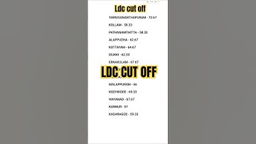 ldc cut off district wise | ldc 2024 cut off #psc #ldc2024
