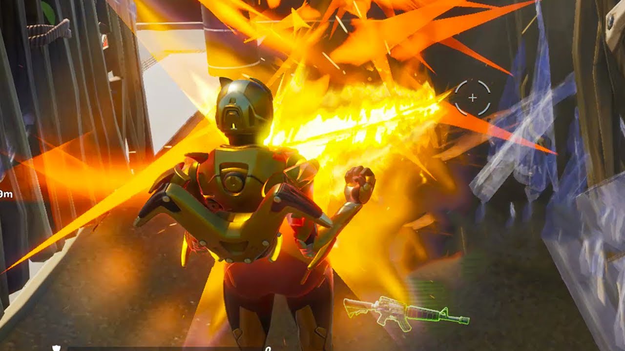 Fortnite Iron Man Mythic Weapons Gameplay YouTube