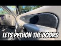 Adding Python Fabric to my 99-06 GM Doors #banginbros #worktruck