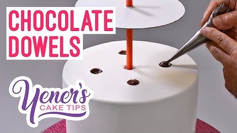 Stacking Cakes with CHOCOLATE DOWELS Tutorial | Yeners Cake Tips with Serdar Yener from Yeners Way