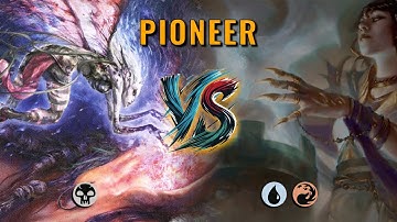 MTG Pioneer - Mono Black Midrange by Numbskull VS Izzet Control by Cake36