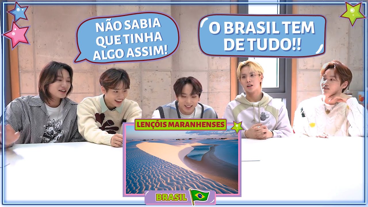 GRUPO DE KPOP REAGE A PAISAGENS BRASILEIRAS - É BRASIL OU NÃO É? (COM MCND)