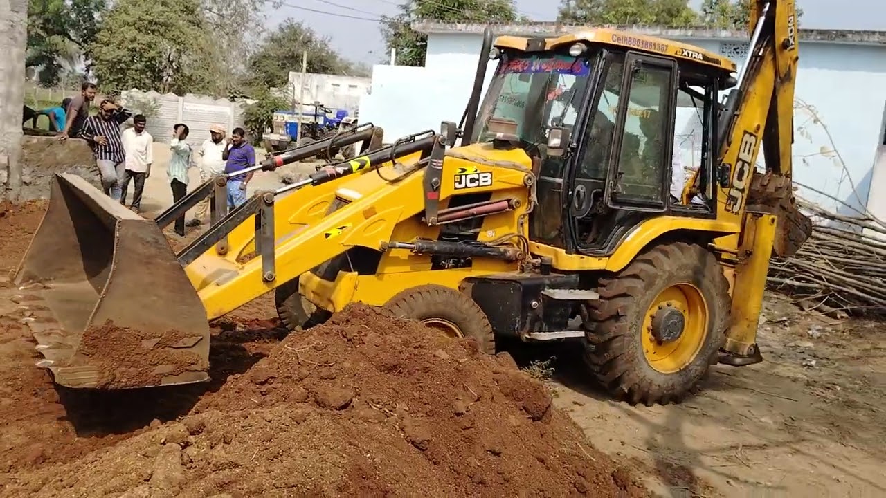 JCB 3dx XTRA  Land Leveling ||  Video Part-03 || Jcb Video || SRIKANTH SSLC