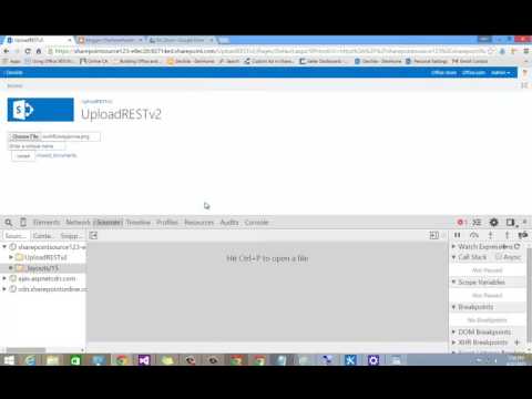 Office 365  Upload files using JavaScript and REST