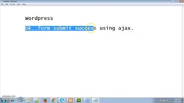 How to Insert data using Ajax jQuery in wordpress