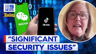Apps like TikTok and WeChat pose ‘significant risk’ to safety of Aussies | 9 News Australia screenshot 5
