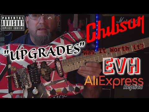 Chibson EVH Frankenstein 2023 Replica Guitar From AliExpress 1 Month Review Upgrades